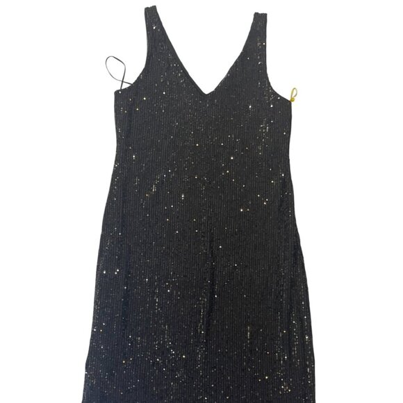 CeCe. Short black sequined dress for women. Size S. Made in China. - Picture 1 of 7